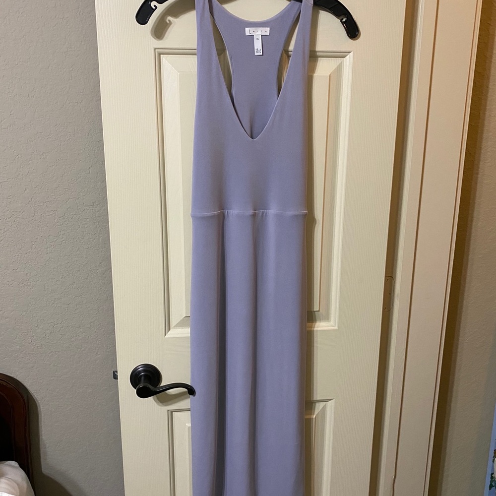 Lavender body con midi length dress by leith XS